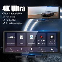 image-10.26" Car Screen CarPlay Android Auto 4K Dash Cam 32GB
