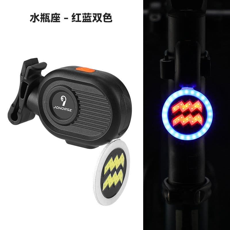 image-Bicycle Tail Light - Compact Portable Red LED Cycling