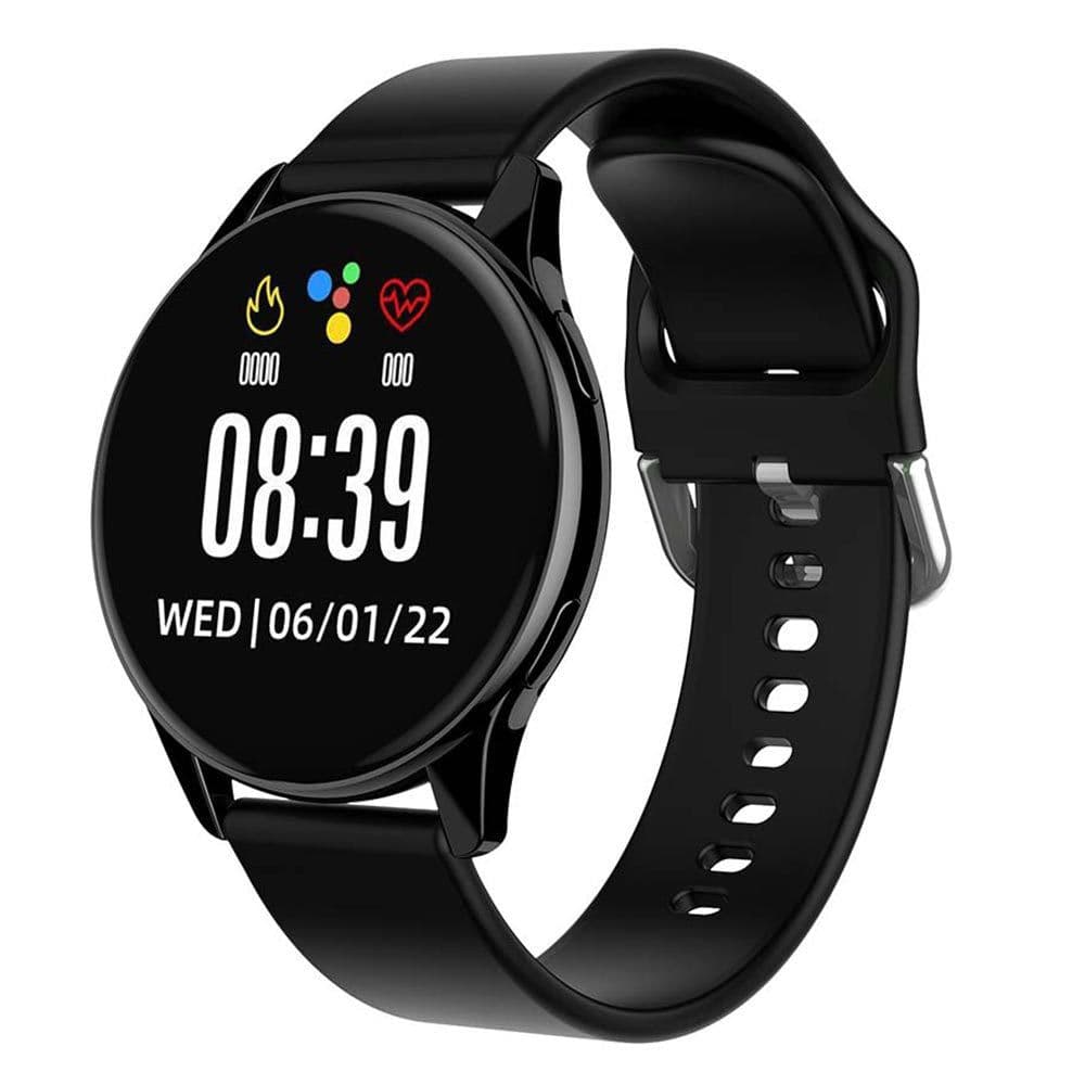 image-Shi Yi T2pro Smartwatch - Pink, Round, Bluetooth, Heart Rate, Pedometer