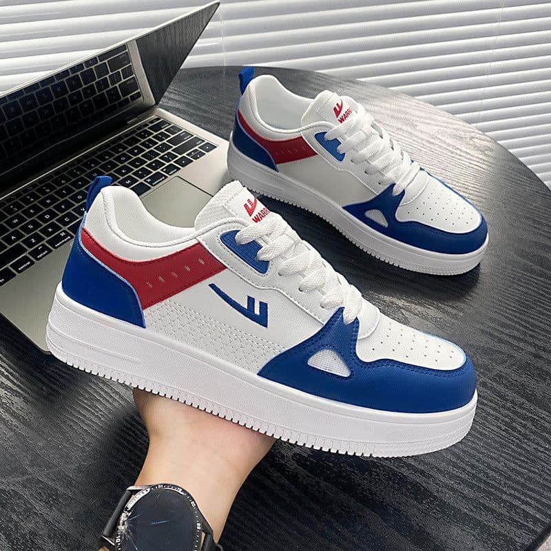 image-Warrior Pull Back Unisex Casual Sneakers White