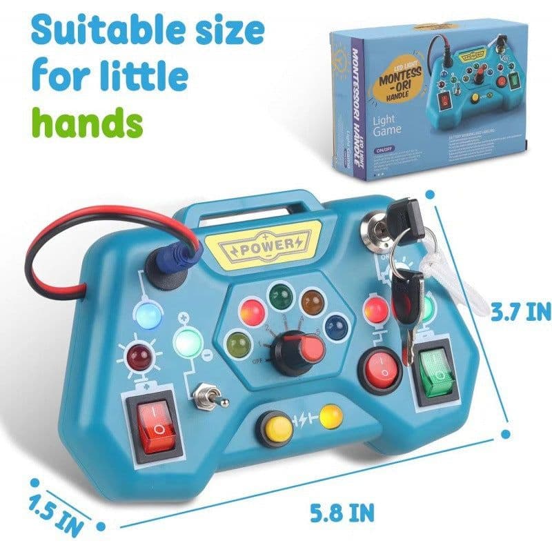 image-Early childhood education children's toys Huarongdao LCD display game console thinking