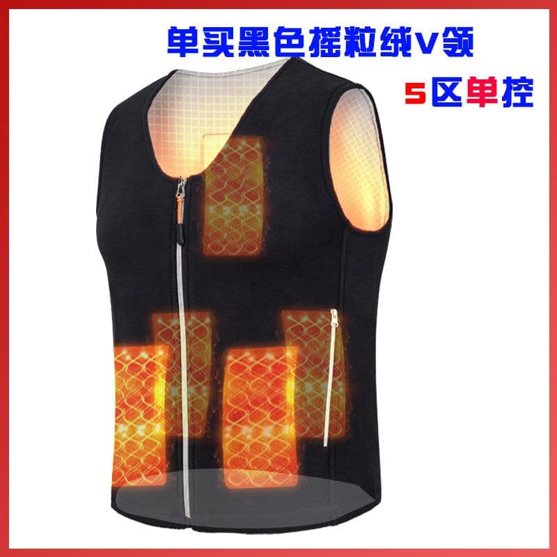 image-Warm Velvet Three-Speed Heating Vest - Men's Polar Fleece, XXXL