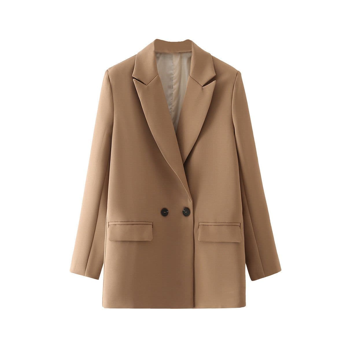 image-Women's Small Suit - Milky Apricot Polyester L Slim