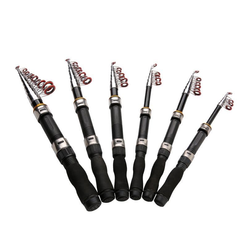 image-Hard-tuned mini sea pole spinning wheel small sea pole super hard short section throwing pole easy to carry