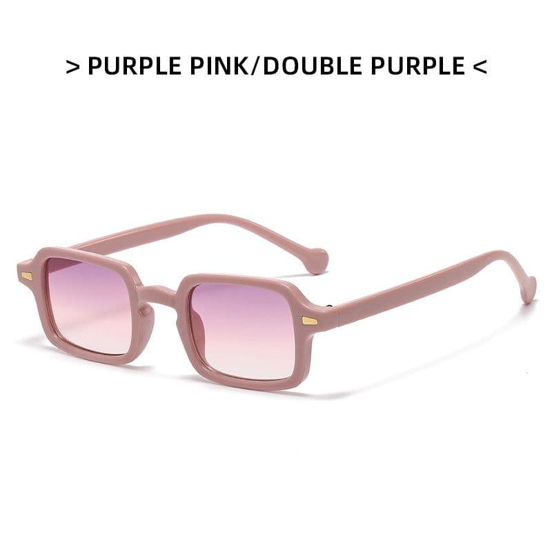image-PATCHWERK Square Sunglasses - Black Grey Polarized
