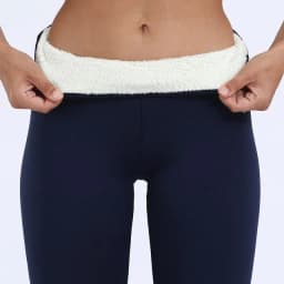 image-Women's Winter Thermal Leggings Plus Velvet Navy XXXL