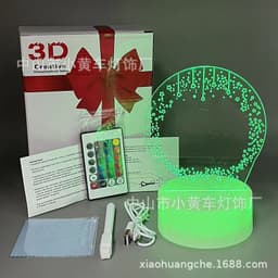 image-16-Color Remote USB 3D Night Light Erasable Graffiti Board Lamp 12*15