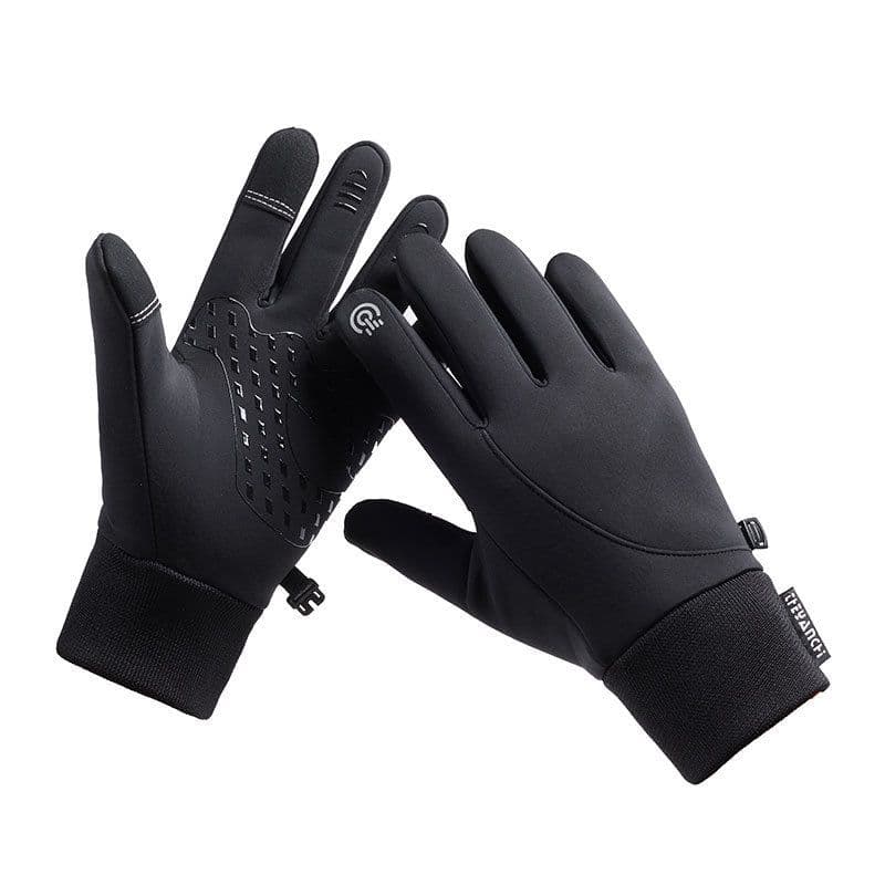 image-Cycling Gloves Winter Men XL Gray Windproof