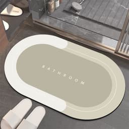 image-Bathroom Absorbent Velvet Mat - Quick-Drying - 4'x8'