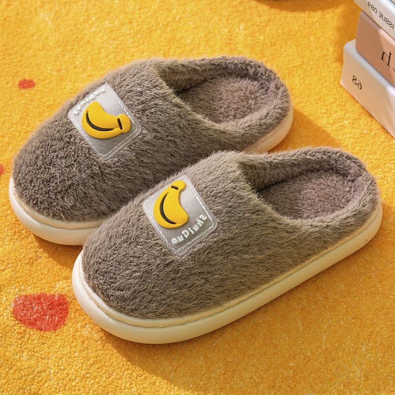 image-Boys' Slippers Cotton Gray 34-35 Toddler Warm
