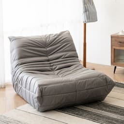 image-Ochao Yellow Velvet Lazy Sofa - Modern 66x50cm