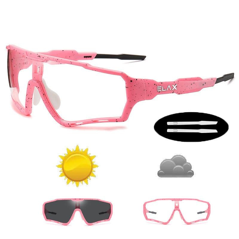 image-ELAX Cycling Glasses Color-Changing Windproof AP