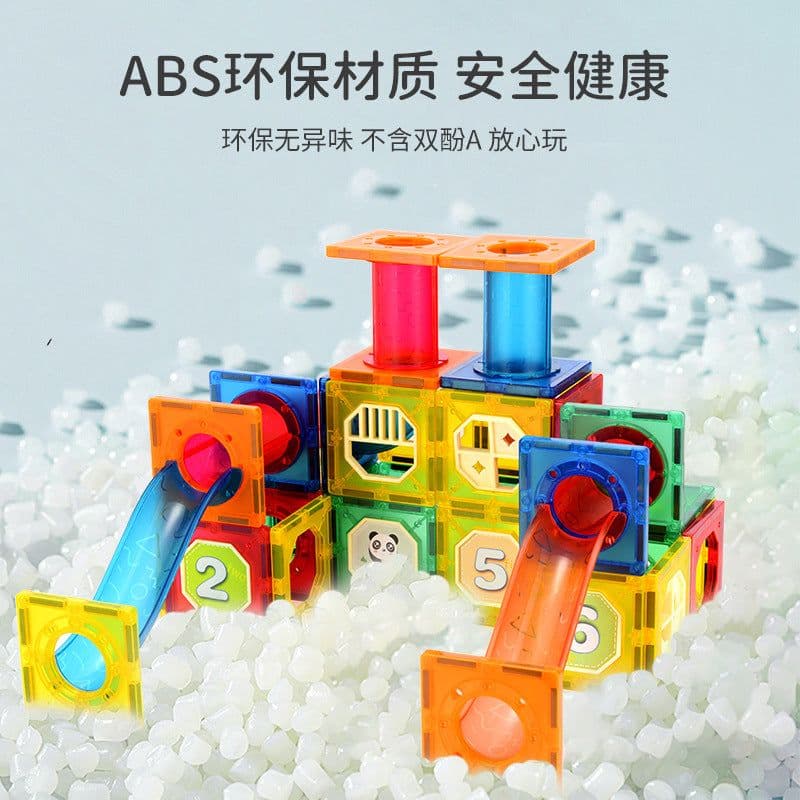 image-Color Window Pipe Magnetic Building Blocks 178pcs