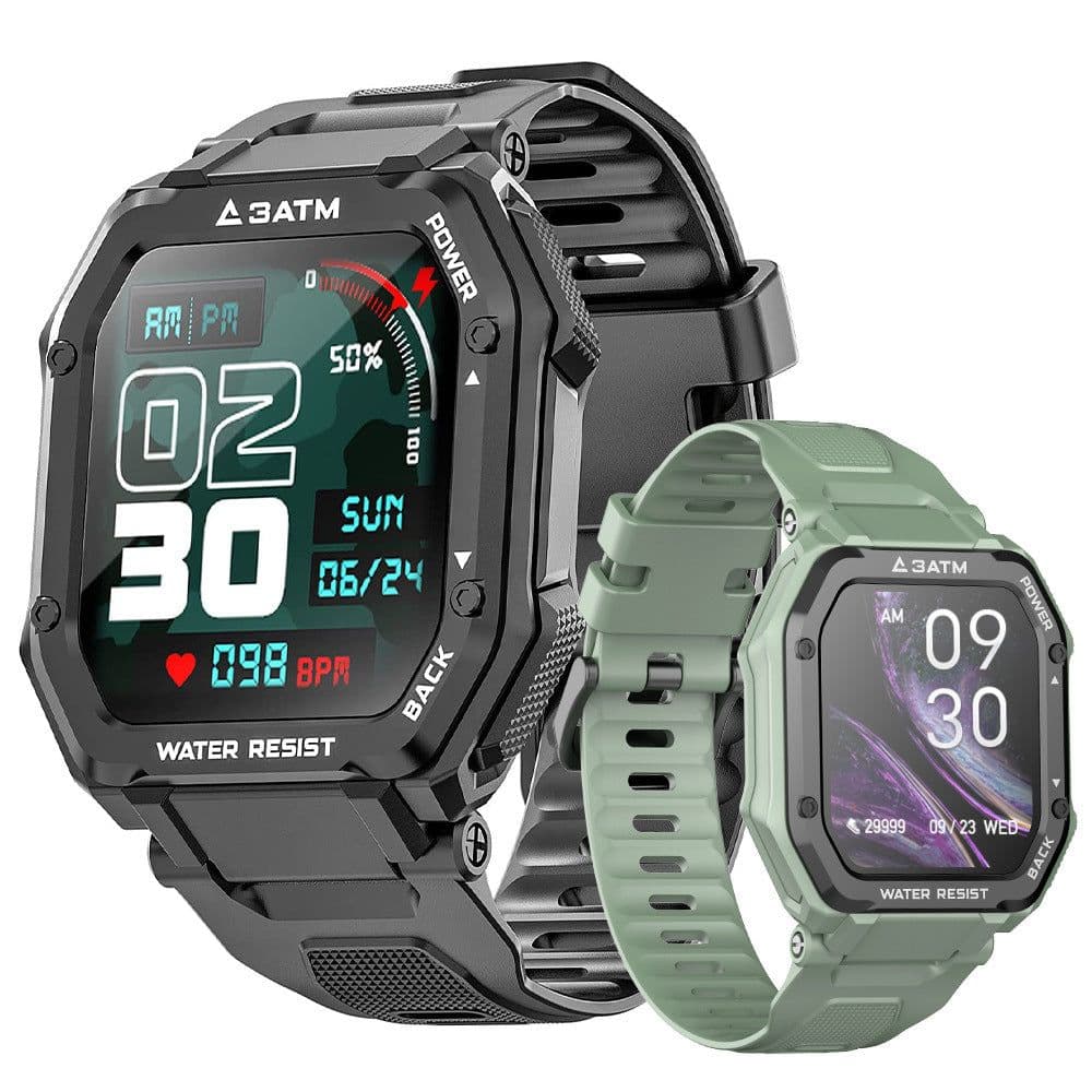 image-Smart Watch C16 - Army Green 1.69" TFT Screen Long Battery Pedometer Sports Call Reminder