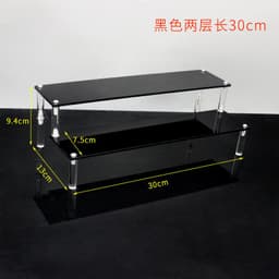 image-Acrylic Ladder Display Rack - Multi-Layer Transparent
