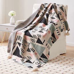 image-Meizuo Wool Blanket Bohemian Geometric 150x200cm