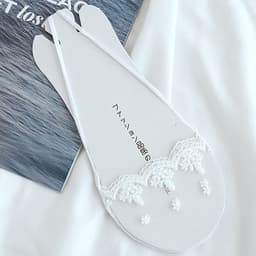 image-Half-palm suspenders sponge pad suspenders ice silk boat socks female hollow out invisible half summer sweat-absorbing thin invisible socks