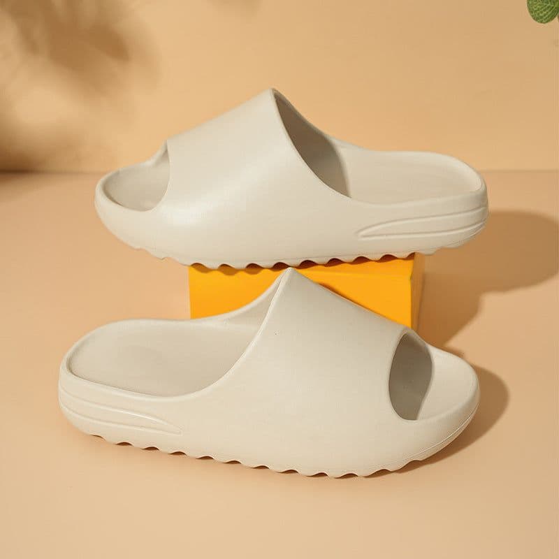 image-Children's Brown Slippers, Casual Indoor Sandals Size 37/38