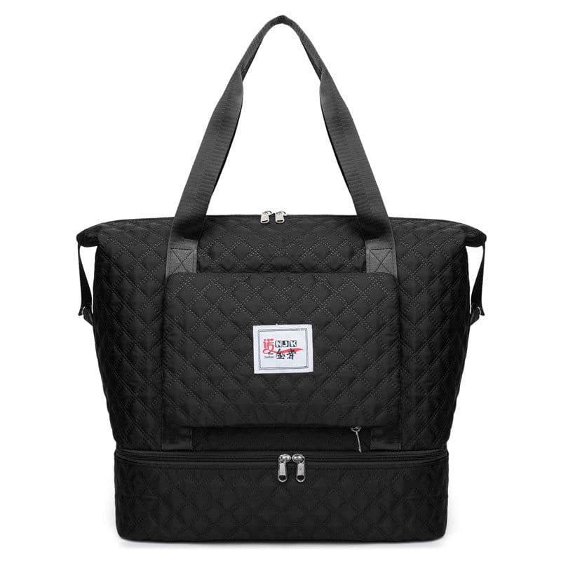 image-Travel Fitness Bag - Red Large Capacity Yoga Shoulder Tote - Dry Wet Separation