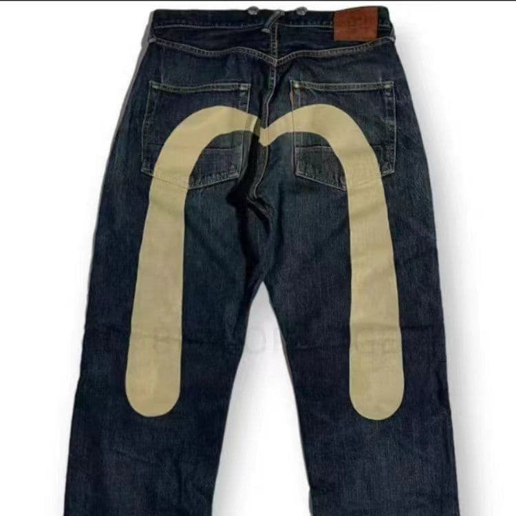 image-European and American hip-hop American style first year classic niche ins print men and women loose trendy trousers cool jeans