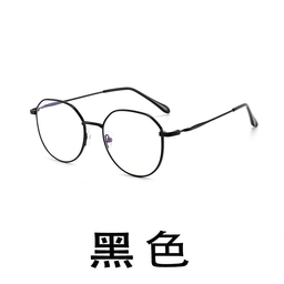 image-Xiaohongshu Douyin anti-blue light radiation mobile phone glasses polygonal myopia men and women Korean version of the tide flat light glasses frame