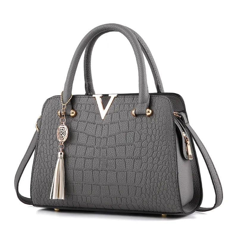 image-rpinala Women's Messenger Bag - Pink PU Crocodile