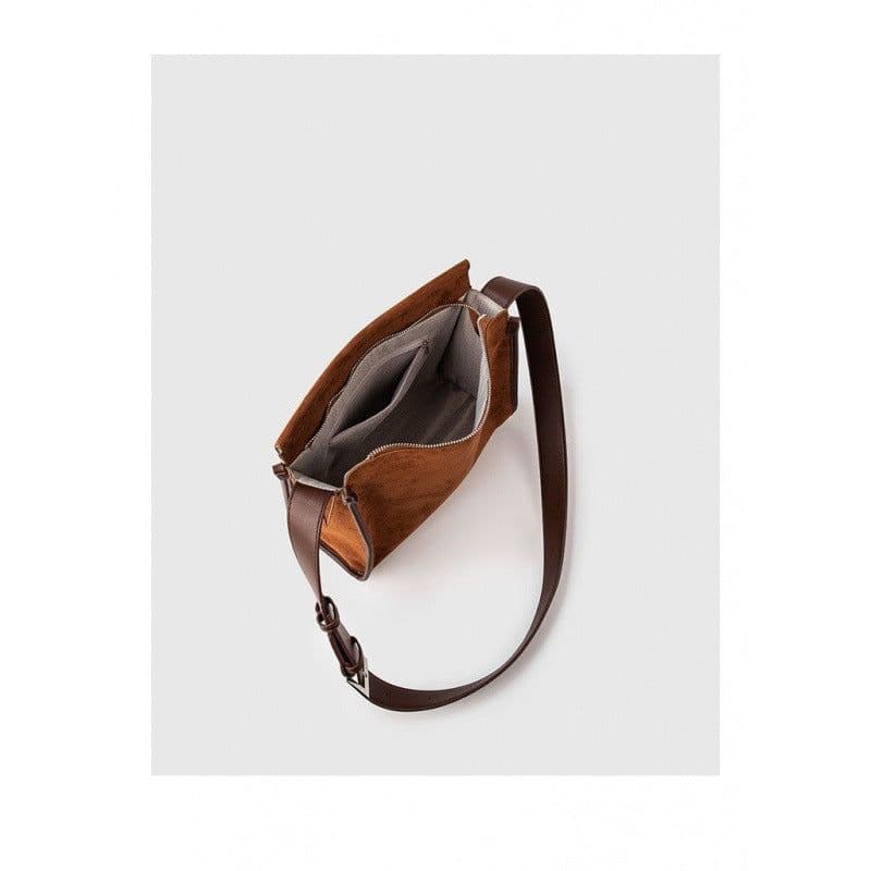 image-Women's Corduroy Tote Bag - Brown XL Cross-Body
