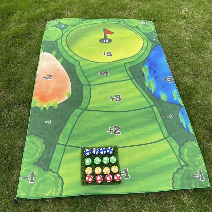 image-Golf Batting Mat - Casual Game Set 3 Clubs