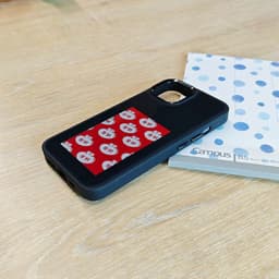 image-DIY Ink Screen Phone Case for iPhone 14/15Pro - Black, Shockproof, NFC