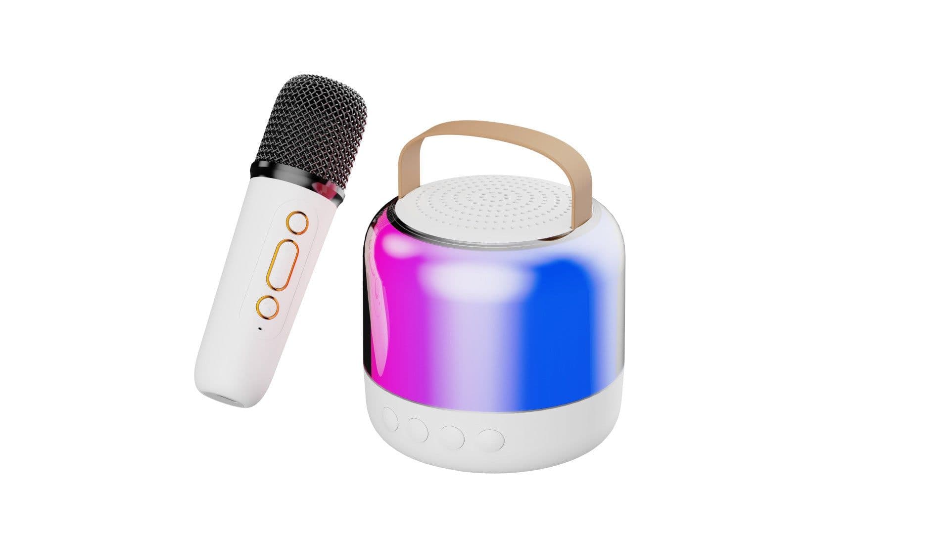 image-Taikoo Bluetooth Karaoke Speaker - 3 Speakers, Waterproof Microphone, 1200-2000mAh