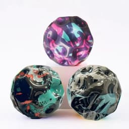 image-Manufacturer wholesale 66mm elastic ball high elastic ball hole ball pu foam ball parent-child interaction cross-border hot selling porous ball