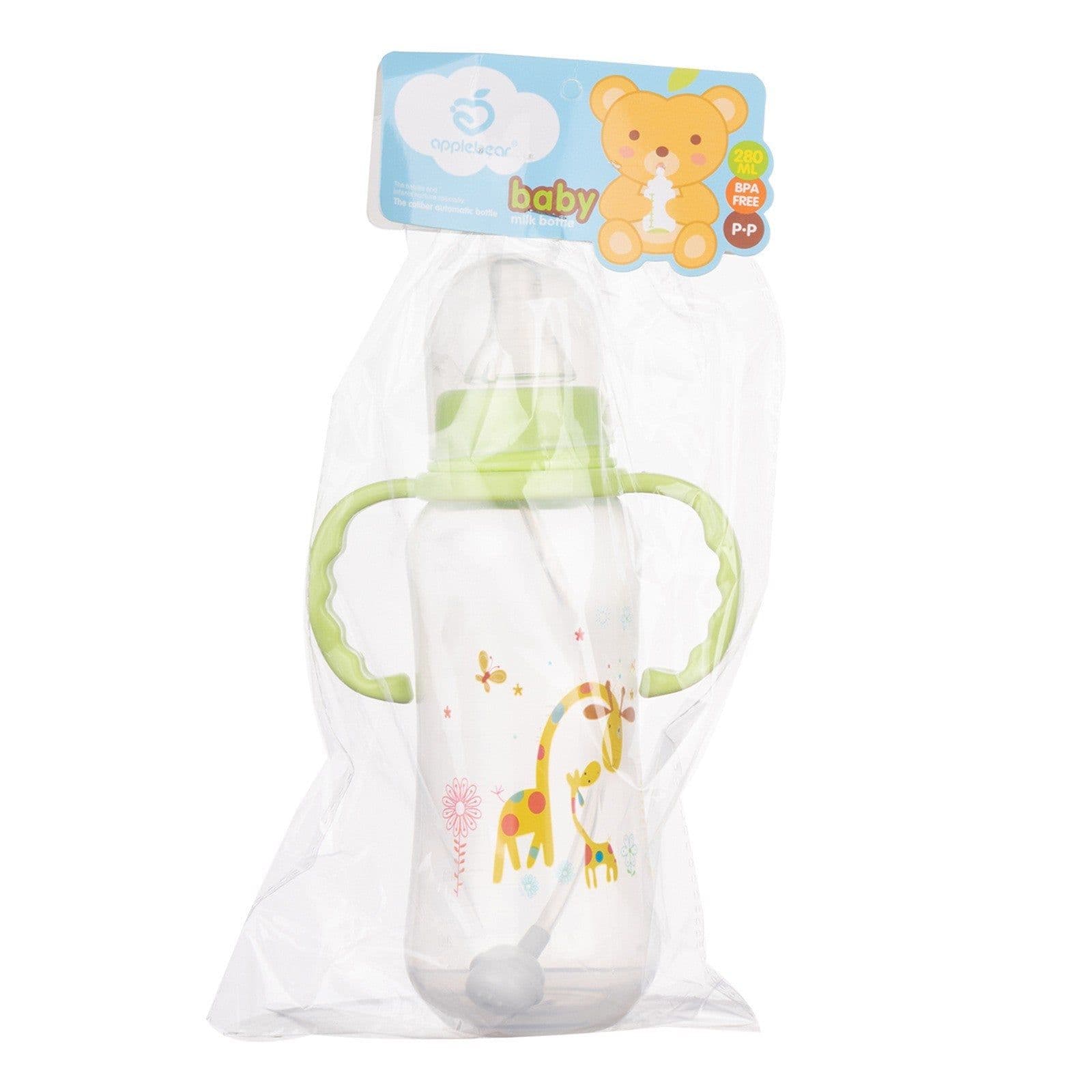 image-Newborn baby children plastic pp feeding bottle standard caliber gourd baby feeding bottle 280mL feeding bottle wholesale