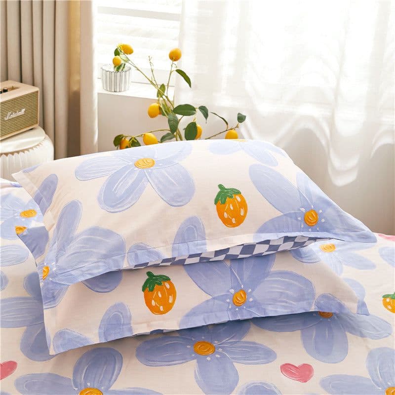 image-Spot Cotton Pillowcase - Cartoon Print Skin-Friendly