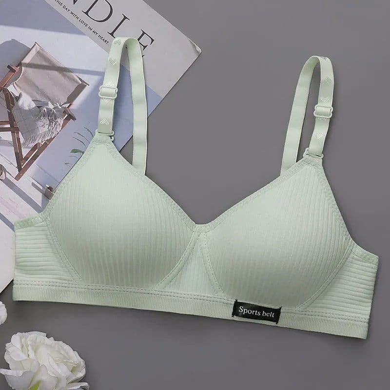 image-Girls Gather Bra Wireless Thin Cup - Light Grey 38/85AB