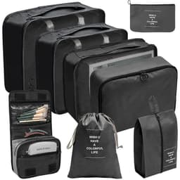 image-Travel Storage Organizer 7-Piece Set - Dark Blue