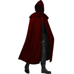 image-Man Yi Shang Gothic Hooded Cloak - Blue 5XL