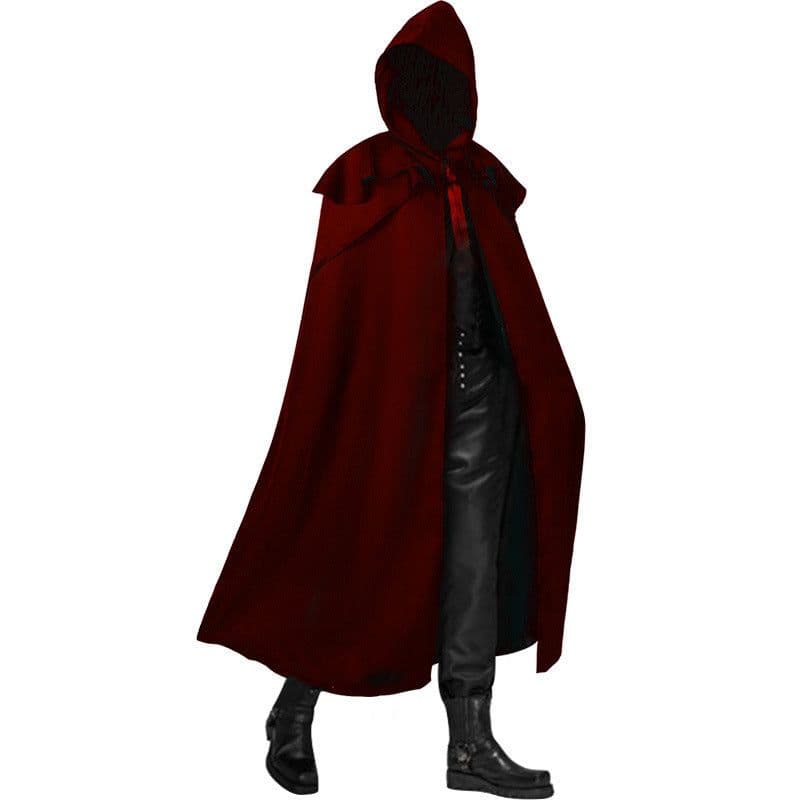 image-Man Yi Shang Gothic Hooded Cloak - Blue 5XL