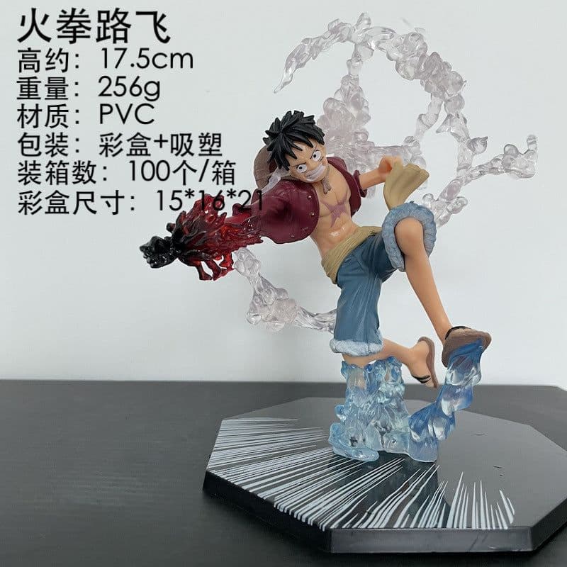 image-Ming Hong One Piece Luffy Ace Sanji Doll Figure Set