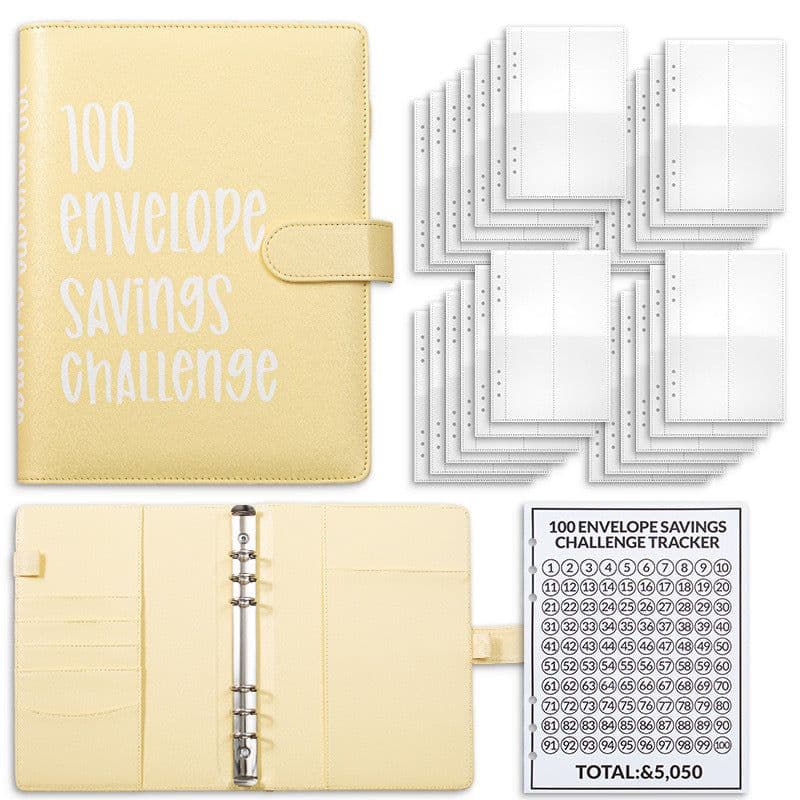 image-100 Days Saving Money Notebook - A5 Pink