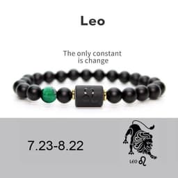 image-Constellation Bracelet - 8mm Natural Stone Agate Beads Unisex