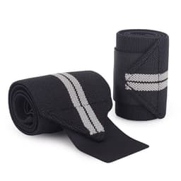 image-Sports Compression Wrist Wraps - Men's & Women's Elastic Wrist Guards 53CM White Red Stripe