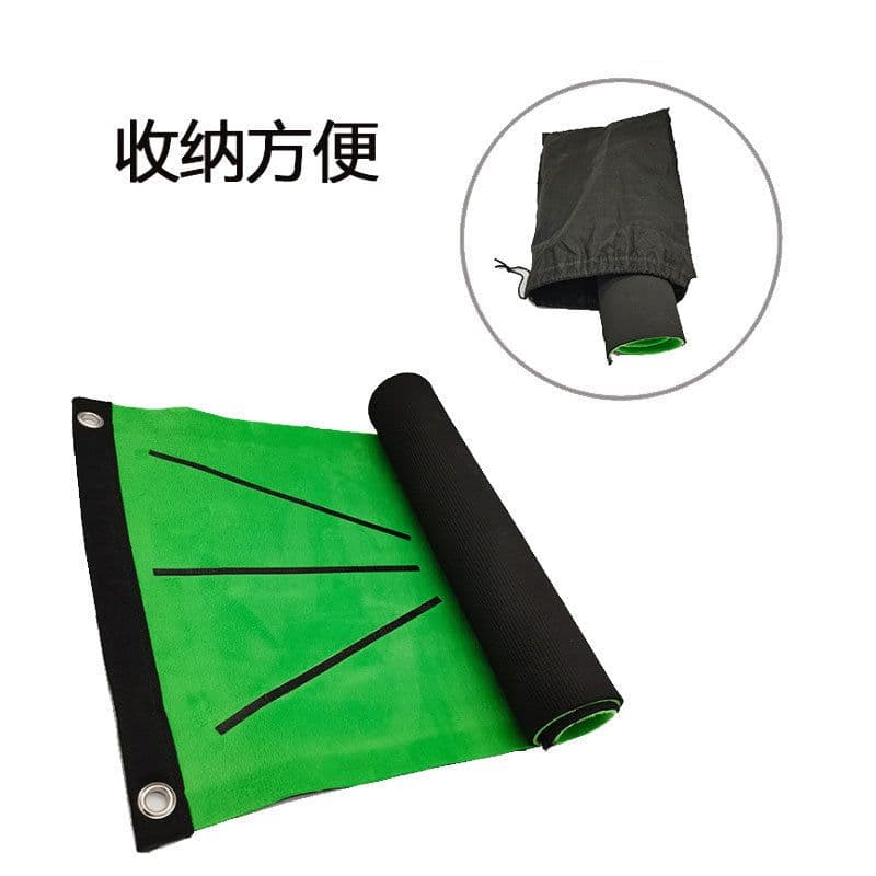 image-Golf Practice Mat Hitting Pad Putter Training