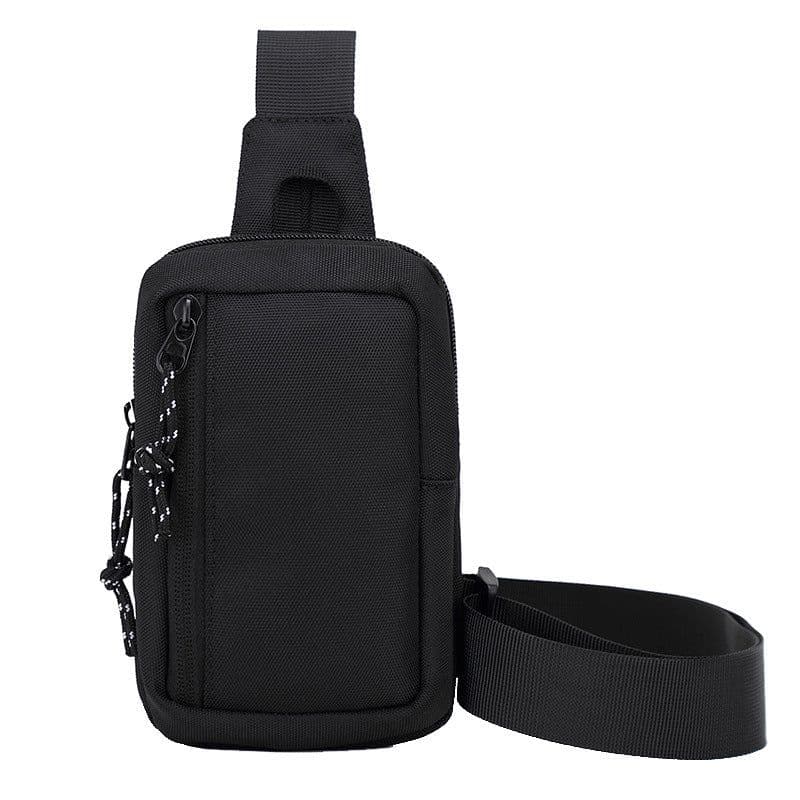 image-Men's Chest Bag - Black Oxford Cloth Small