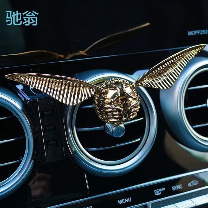image-fYl golden snitch car aromatherapy fragrance gilded snitch car perfume decoration ornaments surrounding creative birthday