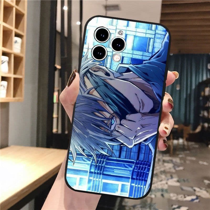 image-iPhone 15 Cartoon Phone Case - Black, Trendy, Anti-fall TPU