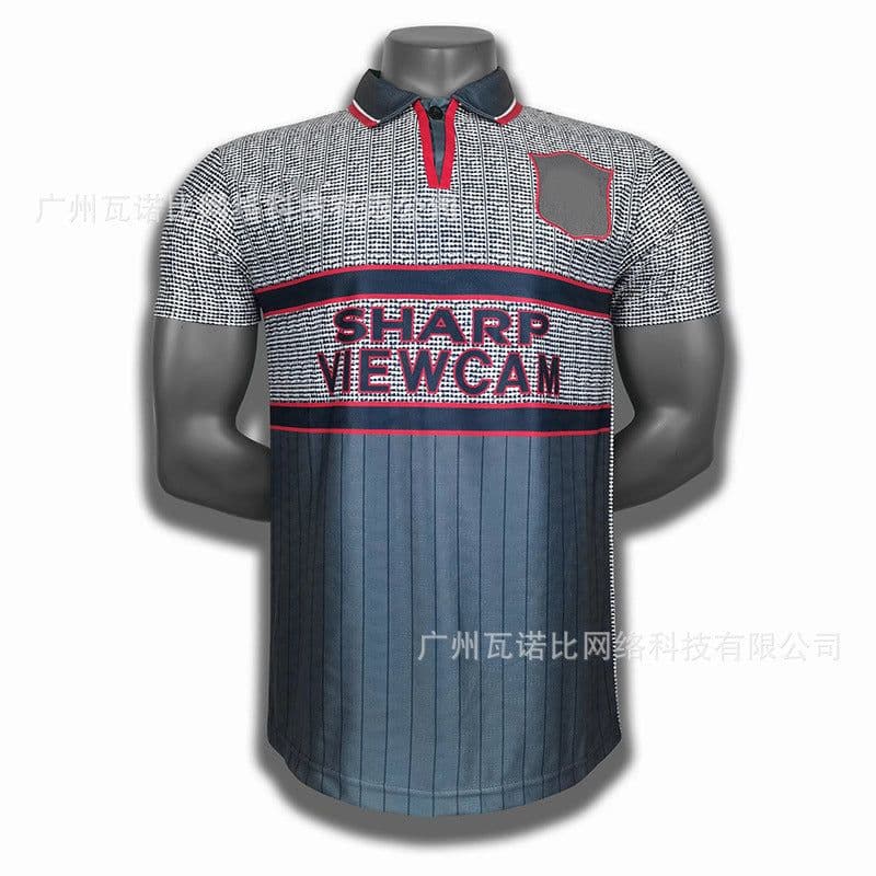 image-Football Jersey - Retro Home Away Long Sleeve Polyester