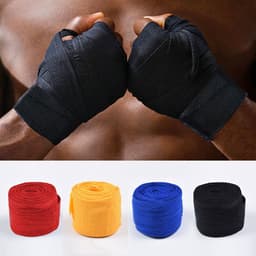 image-Professional Boxing Training Straps - Blue Cotton Fitness Bands 5*5m