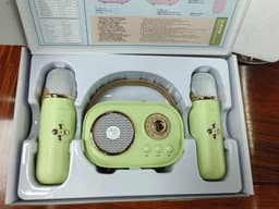 image-Douyin Bluetooth Wireless Karaoke Microphone for Kids - Double Wheat Yellow (50 characters)