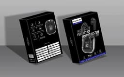 image-Cross-border hot-selling transparent Bluetooth headset space capsule 5.3 in-ear power display factory wireless HK3 headset