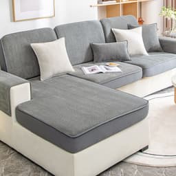image-Hongyuan Fashion Chenille Sofa Cover Yuxin-Harbor Blue Elastic All-Inclusive